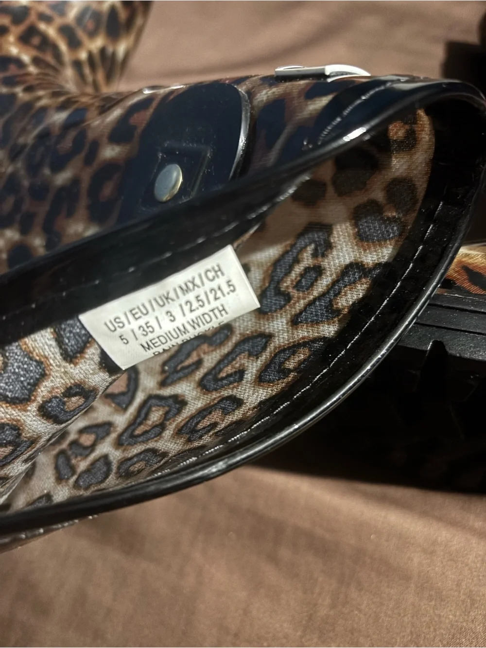 New in Box! Reaction Kenneth Cole Leopard-Print Rain Boots - Black/Brown